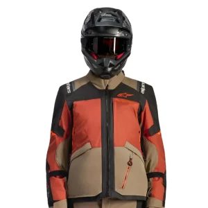 BLUSÃO ALPINESTARS ANDES V4 DRYSTAR PRETO / CASTANHO / LARANJA